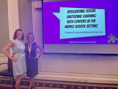 Kasia and Christa presenting on Social Emotional Learning